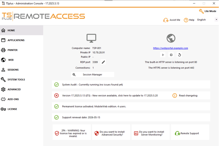 Fig. 9. Successful login using recovered PIN.