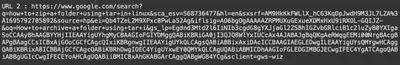 Rys. 3. Drugi link z pliku IOCs.txt, zawierający dane wyszukiwania wykonane przez podejrzanego.