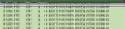 Fig. 8. TCP packet filter with SYN/ACK flags.