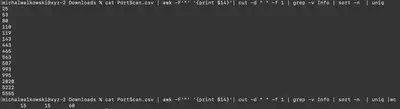 Fig. 9. TCP packet filter with SYN/ACK flags.