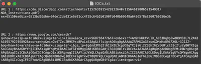 Fig. 2. Contents of the <code>IOCs.txt</code> file.