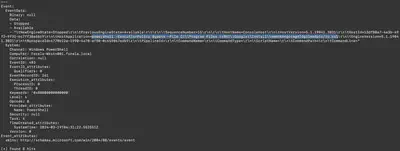 Fig. 10. Command executed found in logs.