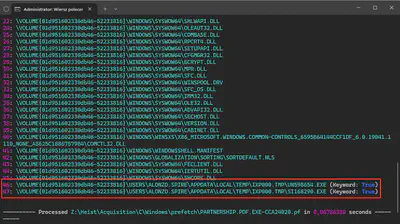 Fig 10. Detected two newly created exe files.