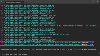 Fig 11. Detected two more newly created exe files.