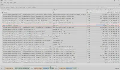 Fig. 16. List of files created after the attacker logged into the compromised machine.