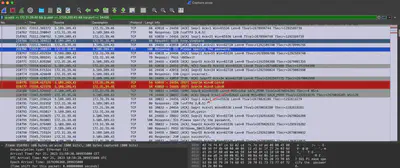 Fig. 17. Decoded communication in Wireshark as FTP.