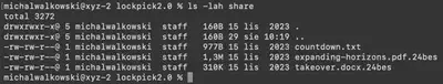 Fig. 2. Contents of the <code>share</code> directory.