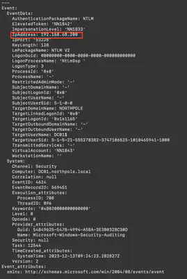 Fig. 7. TA&rsquo;s IP address.