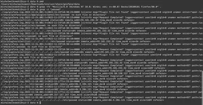 Fig. 7. Logs indicating the use of the exploit.