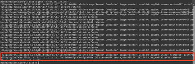 Fig. 9. Communication analysis for IP address 89.247.167.247.