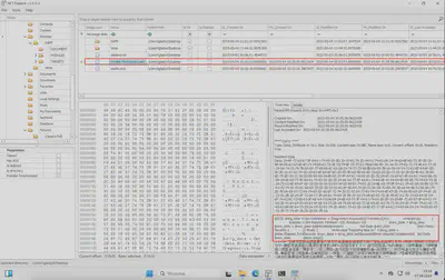 Fig. 9. MFTExplorer - detected PowerShell script for time manipulation.