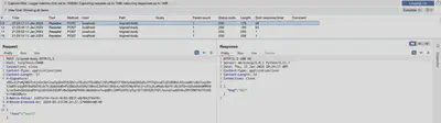 Fig 4. Sent request and received message logged in the Logger module.